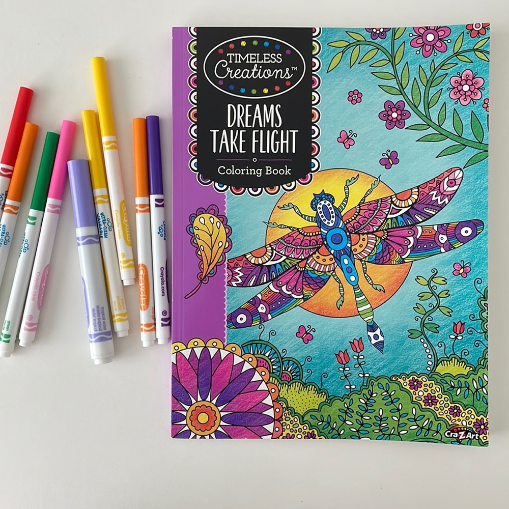 Timeless Creations - DREAMS TAKE FLIGHT - Coloring Book - Nature - Geometric